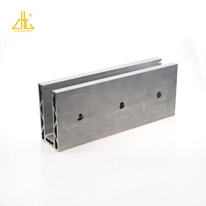 Aluminium Profile Glass Frame / 12mm 14mm 6mm Glass Aluminium Profile Channel / Railing