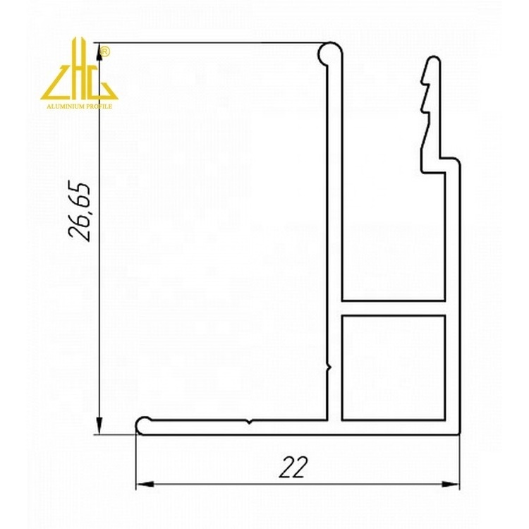 Stretch Ceiling Track Led Industrial Aluminum Profile For PVC Stretch Ceiling Film