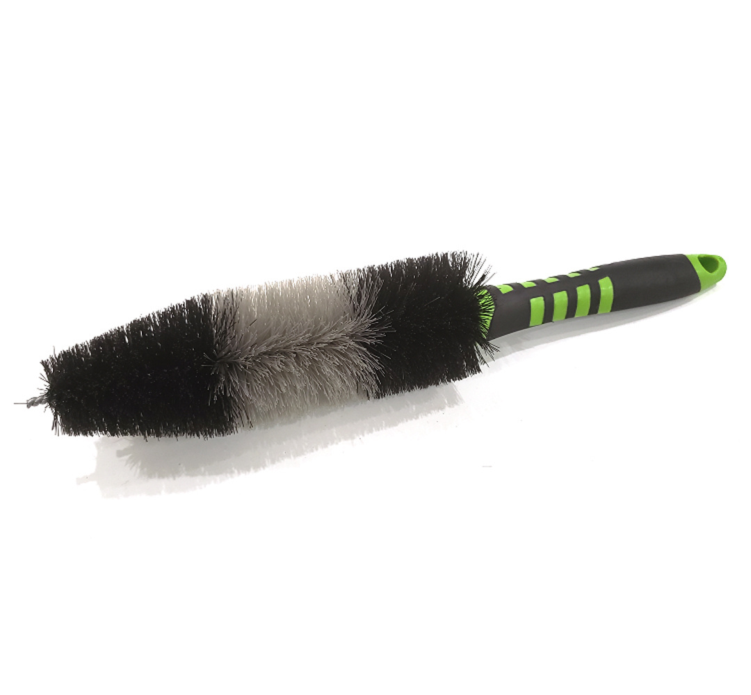 popular high quality customized  4pcs Eco-Friendly Soft Green Car Tire Cleaner Brush