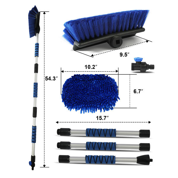 Long Handle Car Cleaning Tools With Car Wash Brush Kit