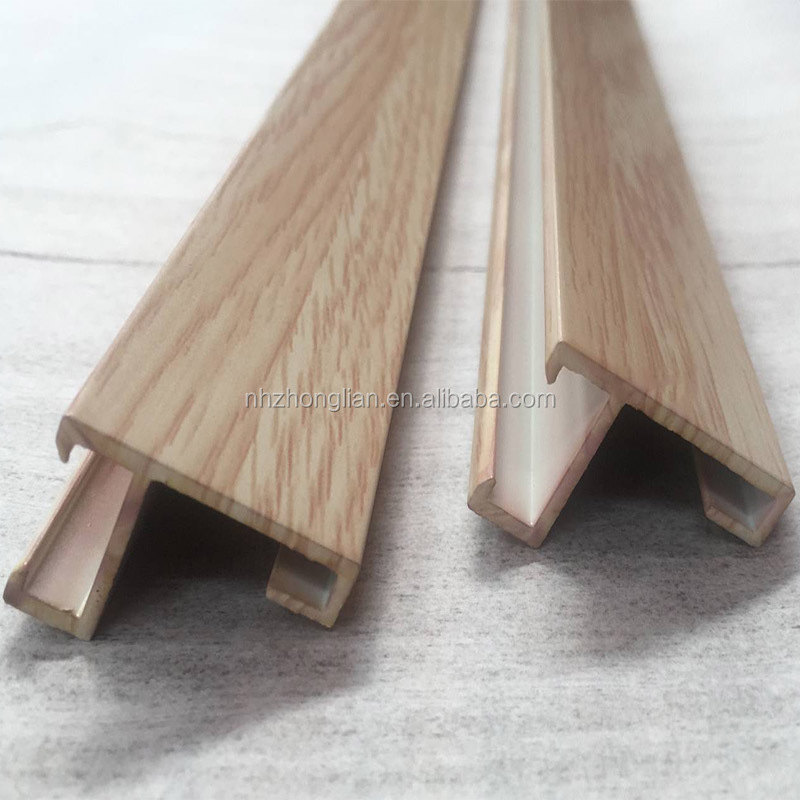 wood grains aluminium profile extrusion for slat fence gate,balcony handrail/square tube profile outdoor lounge wood alu