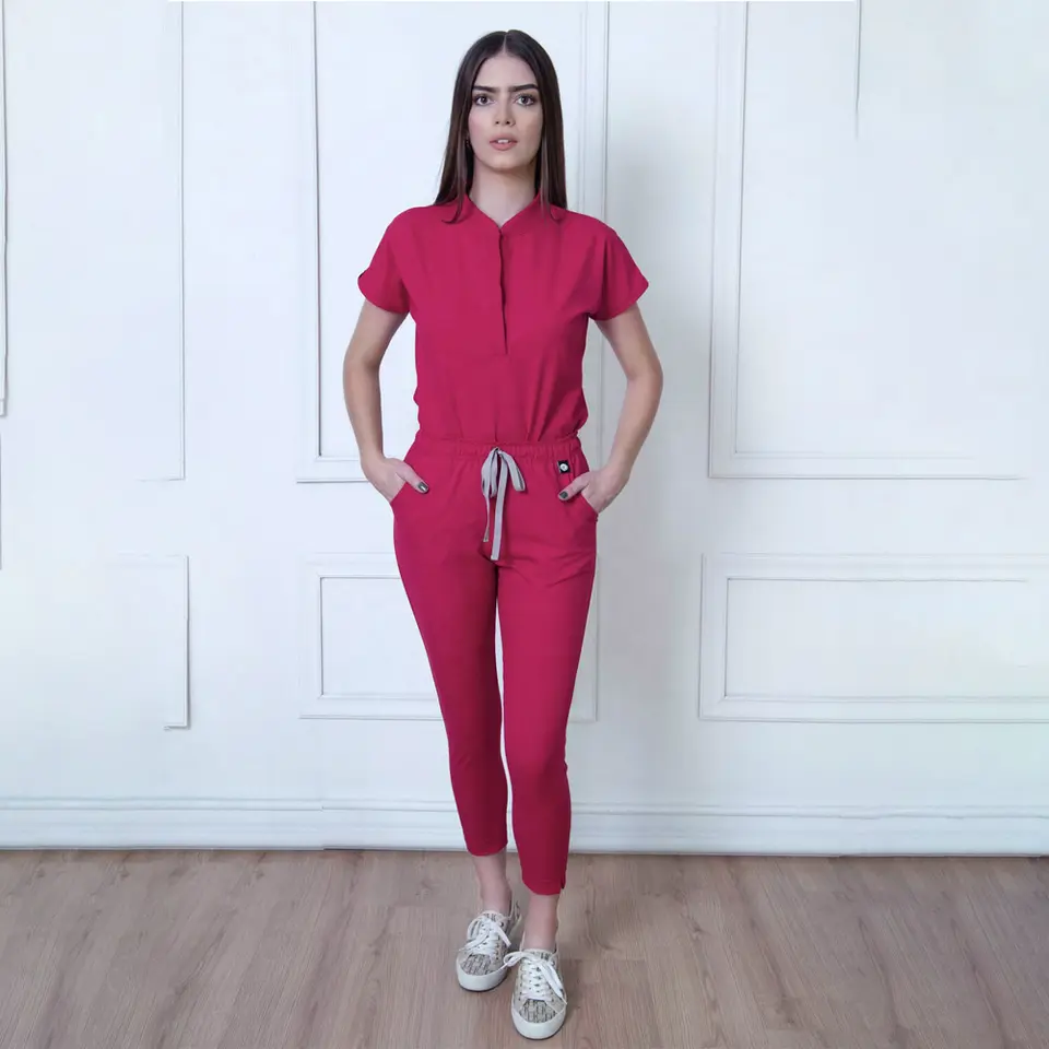 Niaahinn New Fashion Wholesale Nurse Hospital Medical Uniform Custom Scrubs Care Set Clinic Spa And Salon Workwear Women Scrub