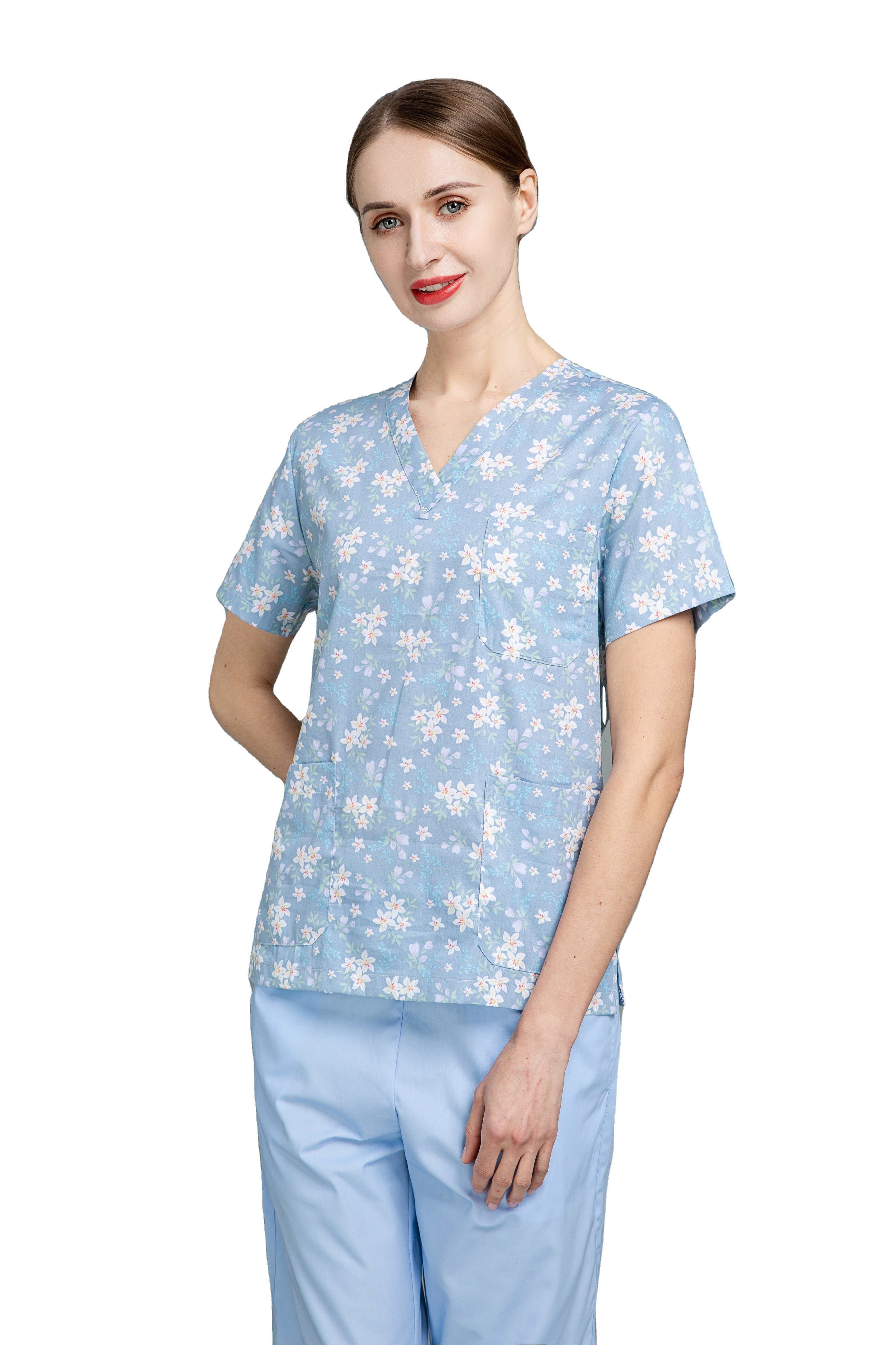 Manufacture Nutritionist Medical Uniform Women Scrub Set Scrubs Nursing Health Service Womens Uniforms Medical Scrubs Wholesale