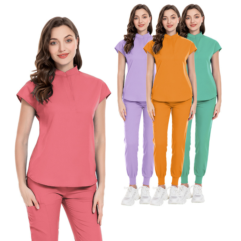 Stylish New Design High End Fabric Hospital Doctor Working Clothes Dental Clinic Scrubs Nursing Suits Medical Uniform Jumpsuit