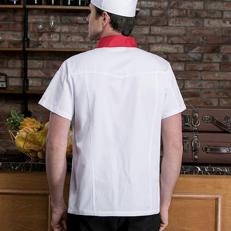 Wholesale double-breasted Chef Clothes Breathable Women Men Cooking Chef Shirt Cook Overalls Kitchen Restaurant Bakery Uniform