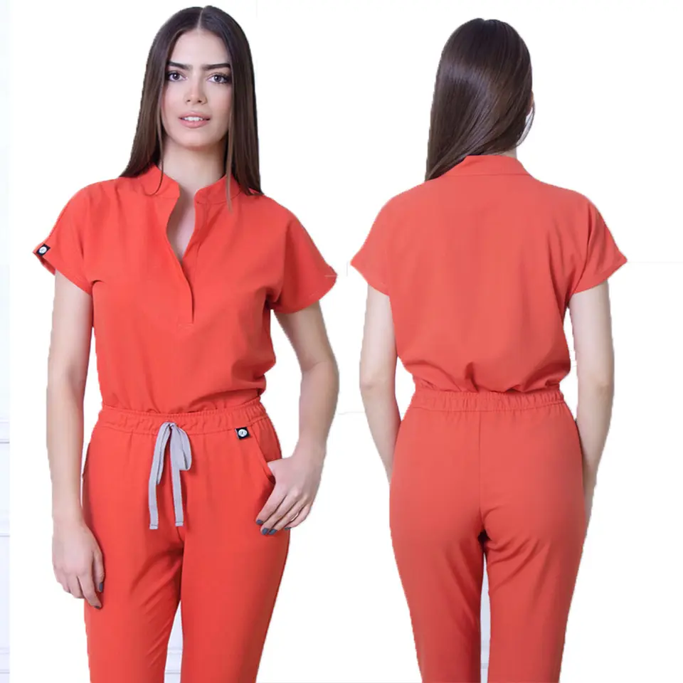 Niaahinn New Fashion Wholesale Nurse Hospital Medical Uniform Custom Scrubs Care Set Clinic Spa And Salon Workwear Women Scrub