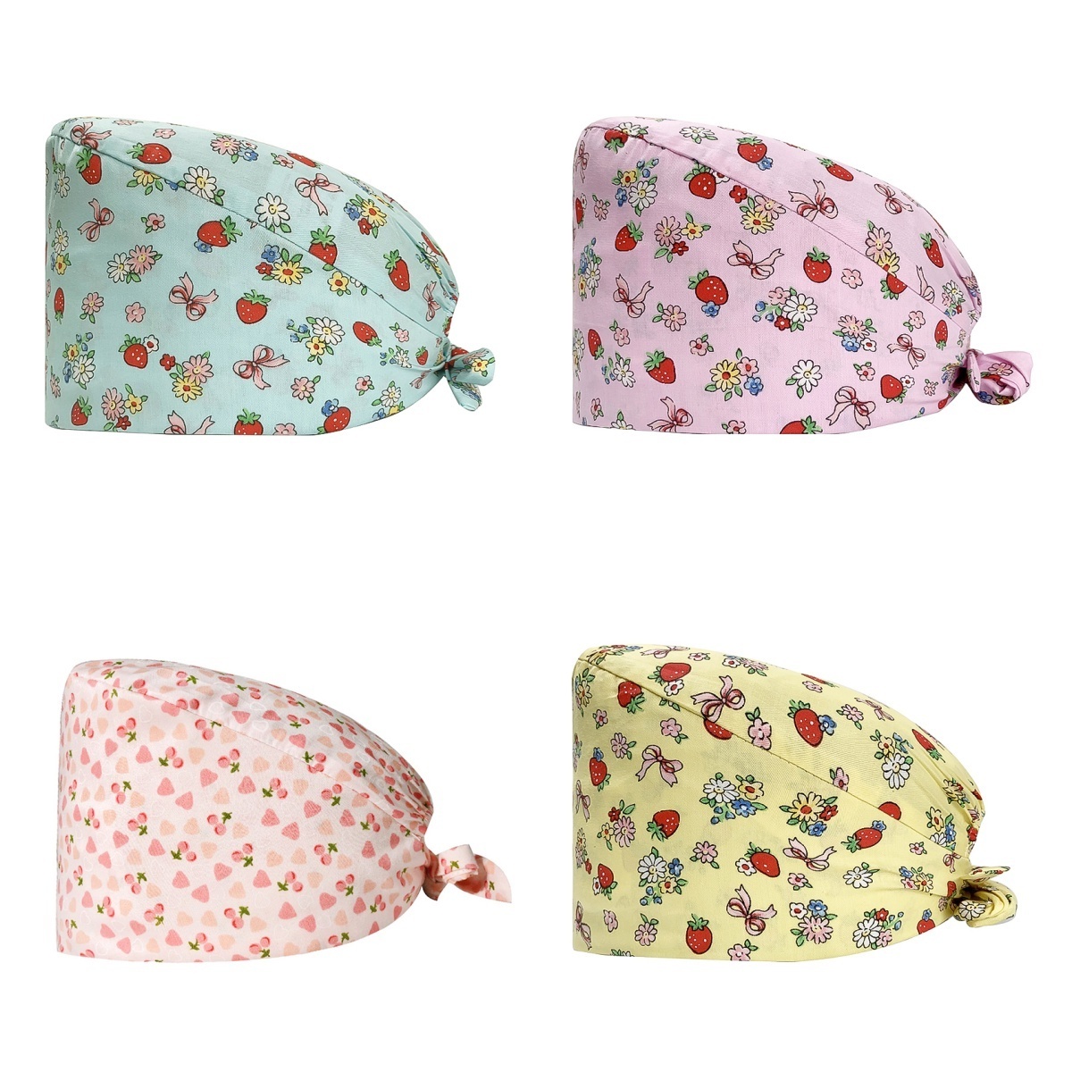 Nurse Accessories New Print Surgical Cap Medical Cap Veterinary Hospital Nurses Scrubs Hats Pet Veterinarian Pharmacy Work Cap