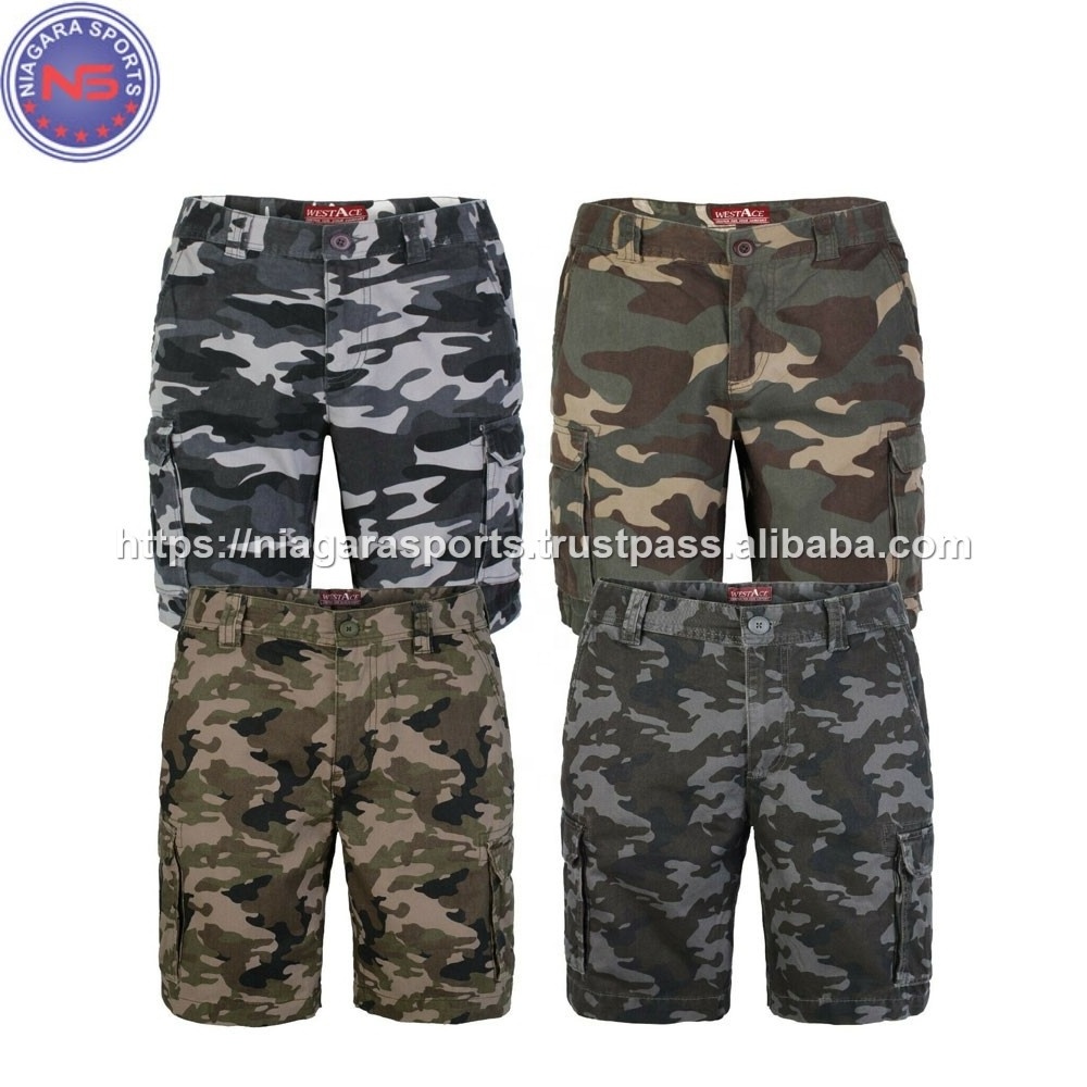 Men's Cargo Shorts Casual Lounge Shorts Multi Pocket Outdoor Wear camo cargo shorts men