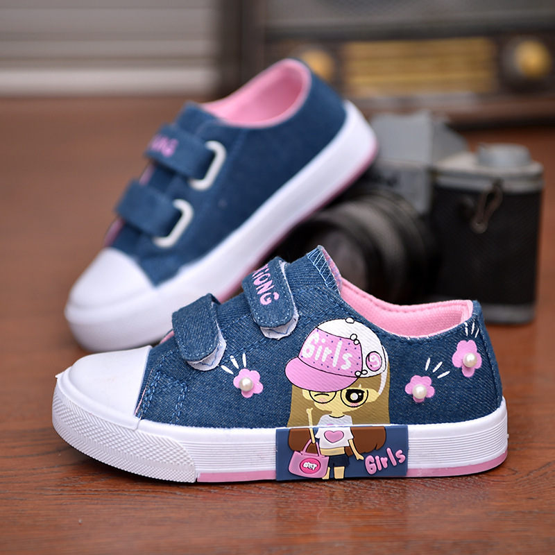 Nian OEM Wholesale Factory Cheap Girls Canvas Kids Shoes