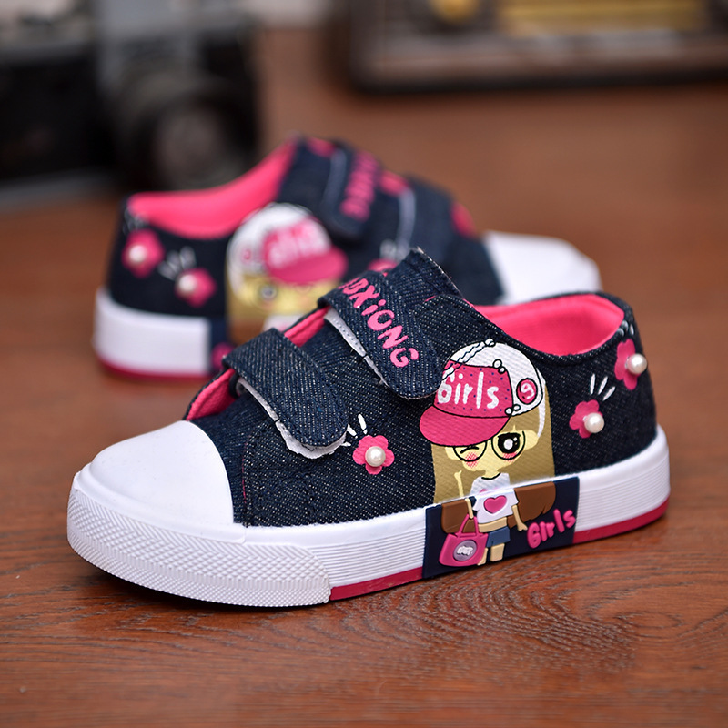 Nian OEM Wholesale Factory Cheap Girls Canvas Kids Shoes