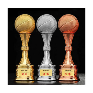 Cheap Plastic Trophies Manufacturer Football Soccer Customized Crystal Gold Soccer Ball Trophy Award For Basketball