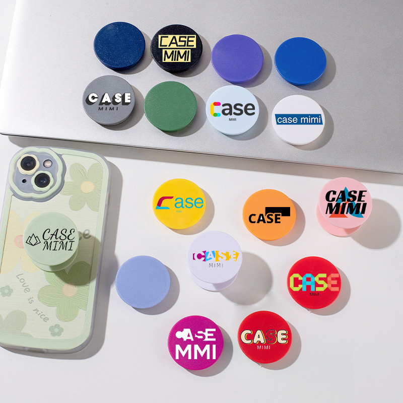 Factory Wholesale Custom Poppings Phone Socket UP Grip Holder with Design LOGO Printing Sockets Phone Stand As a gift