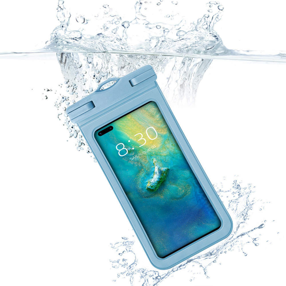 Water Proof Smartphone Neck Buoyancy Floating Clear Waterproof Mobile Phone Bag Case Touch Pouches For Swim Rafting Skiing