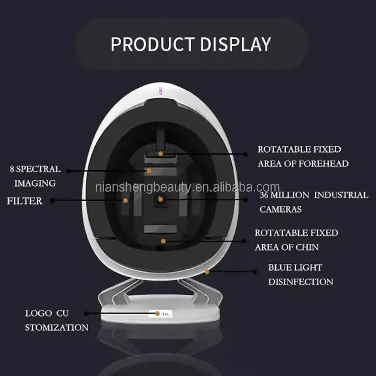 factory price Korean Skin Analyzer Ai Portable Aisia Face Scanner 3D Digital Skin Analysis Machine For Sale