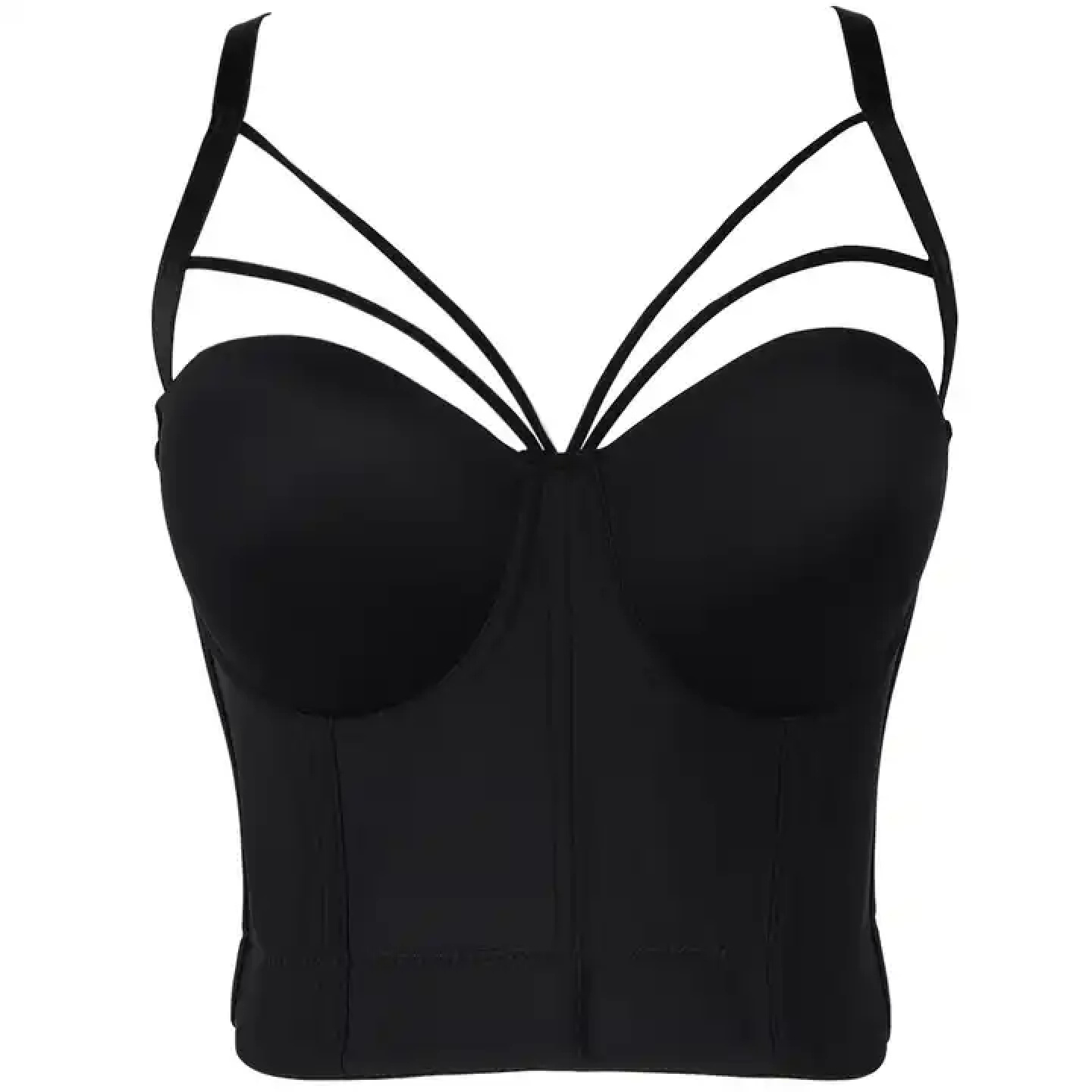 Tank Top Women's Triangle halter Cross Cut Smooth Wedding Party Bustier Crop Tops Corset Femme hide back fat bra women Tank Top