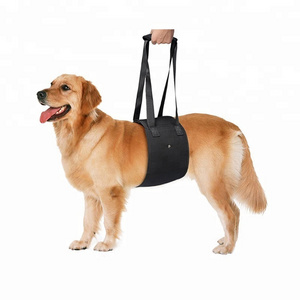 Reflective Pet Dog Lift Harness soft Padded Adjustable Medium Large Dog Support Harness For Old Injured Dogs With Handle