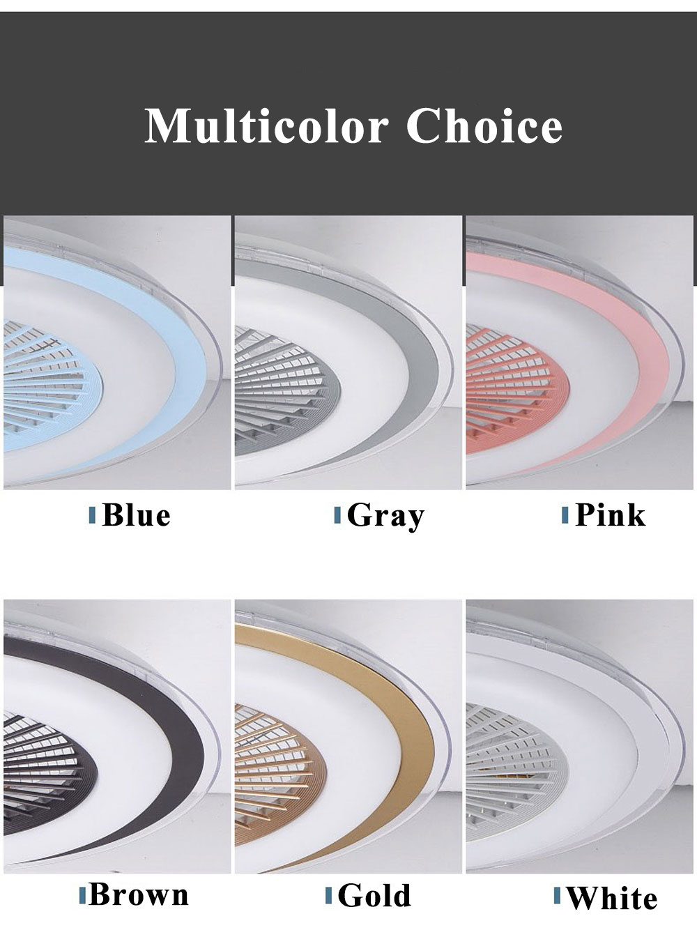 Modern Residential Dimmable Dc Motor Ventilador De Teto Decorative Remote Control Acrylic Light Led Ceiling Fan