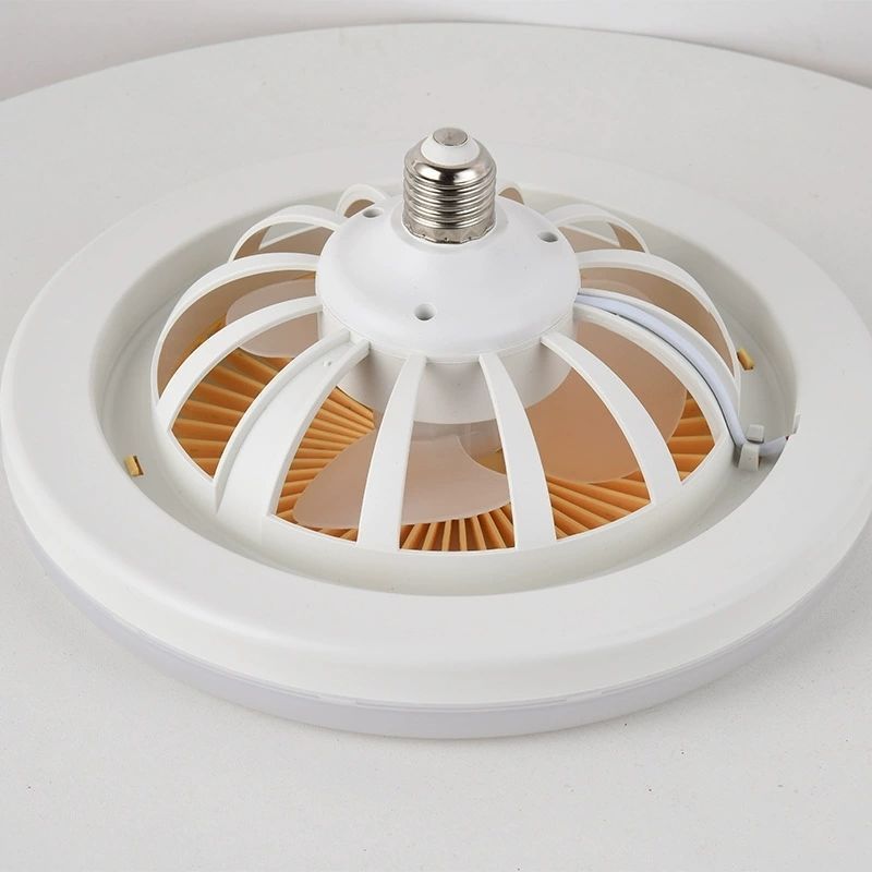 Modern Ceiling Fan Lights 3 Speed Adjustable Bedroom Living Remote Control Round Fan Lamps Invisible Ceiling Lamp