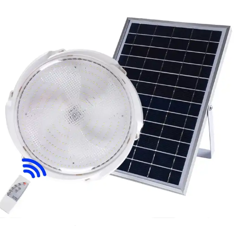 Home Solar Indoor Ceiling Led Light 60w 100w 200w 300w 400w Solar Celling Light Lamp With Remote Control