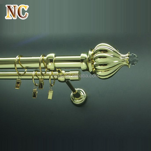 Durable Using Low Price Contemporary Fancy Wrought Aluminum Angle Brackets Iron Curtain Rod Hanger