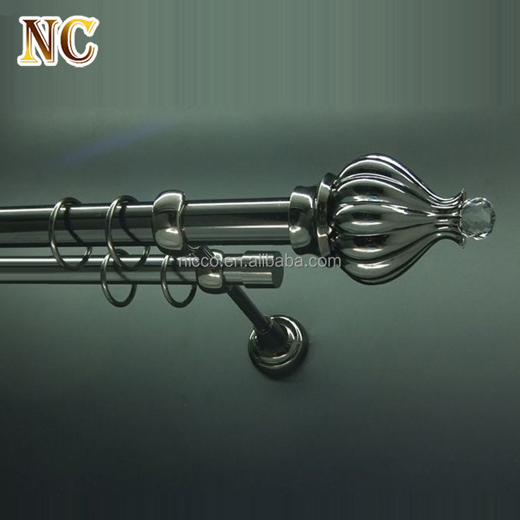 Durable Using Low Price Contemporary Fancy Wrought Aluminum Angle Brackets Iron Curtain Rod Hanger