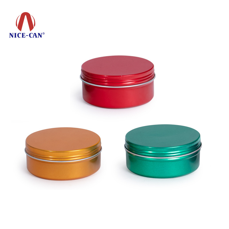 Round multicolor cans bulk aluminum cans metal aluminum jars