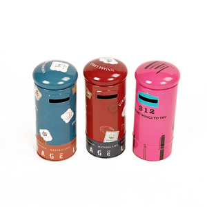 Newly design and useful OEM customized money tin can coin banks decoration with lock