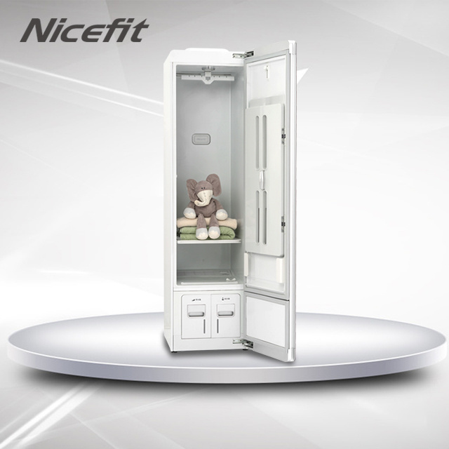 Smart Cleaning Wardrobe Dryer Indoor Automatic Steam Closet Sensor Scent Deeply Care for Home Mirror White