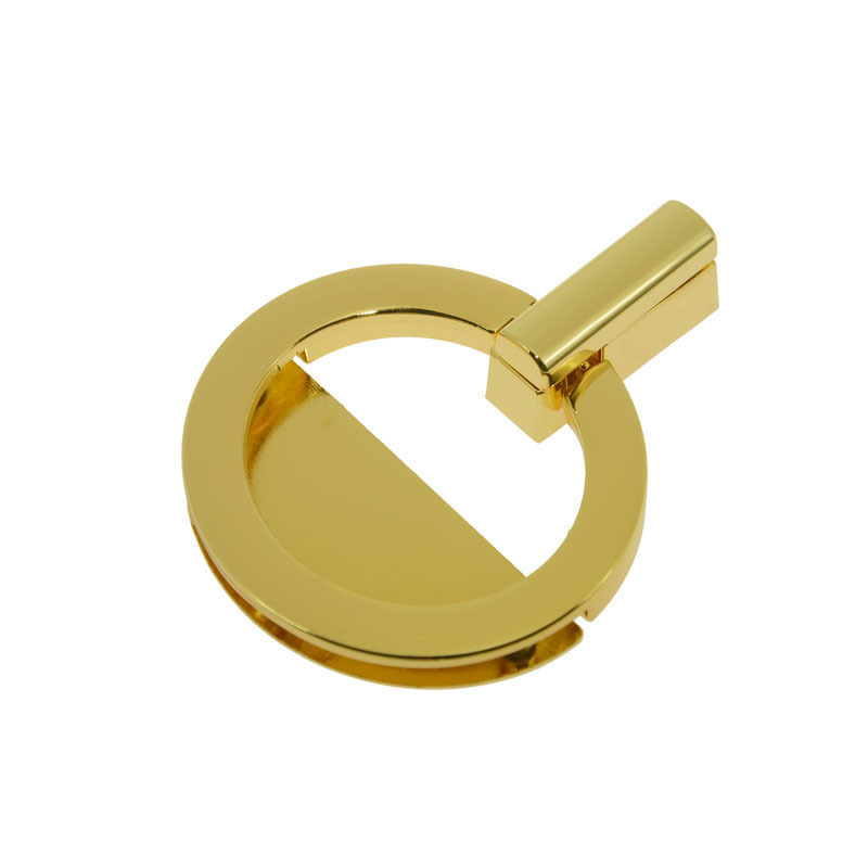 Wholesale supplier light gold twist lock circular shape metal closures for women leather bags zinc alloy handbag hardware