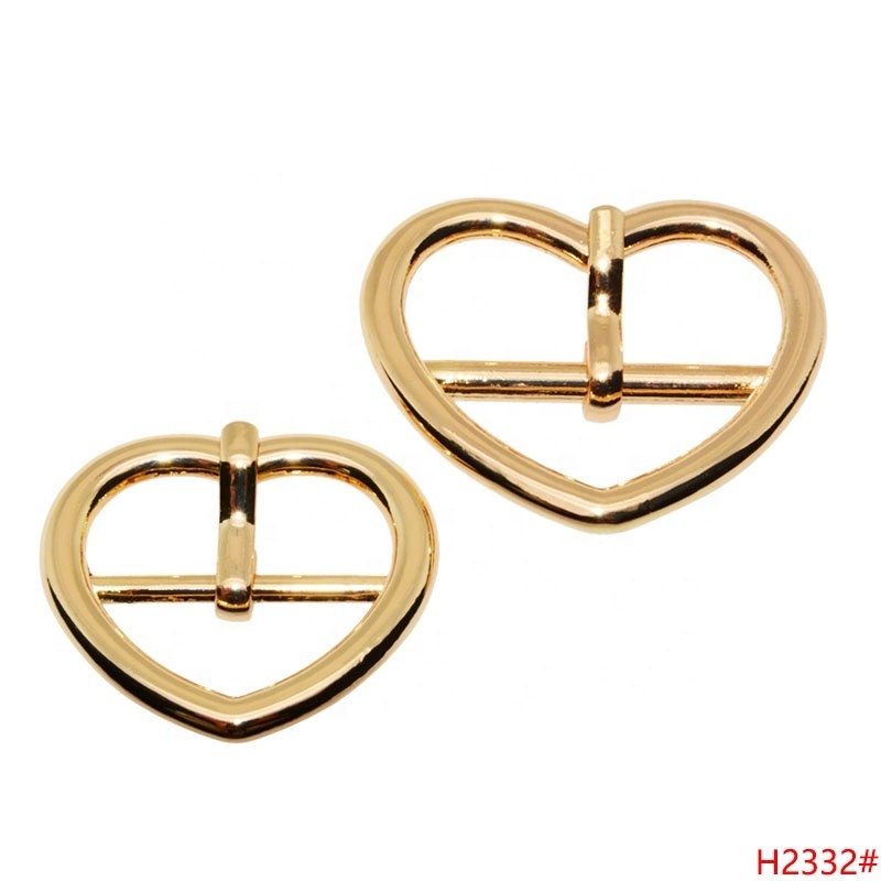 Fashion Design Heart-shaped Belt Buckles Adjustable Custom Brand Metal Buckle Durable Belt Buckle For Decoration and Handbag