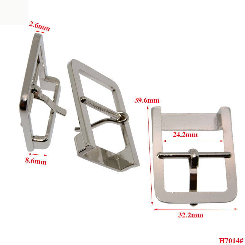 Hot Sale Zinc Alloy handbag hardware adjuster Belt Buckle bag Accessories ladies Metal Pin Buckle