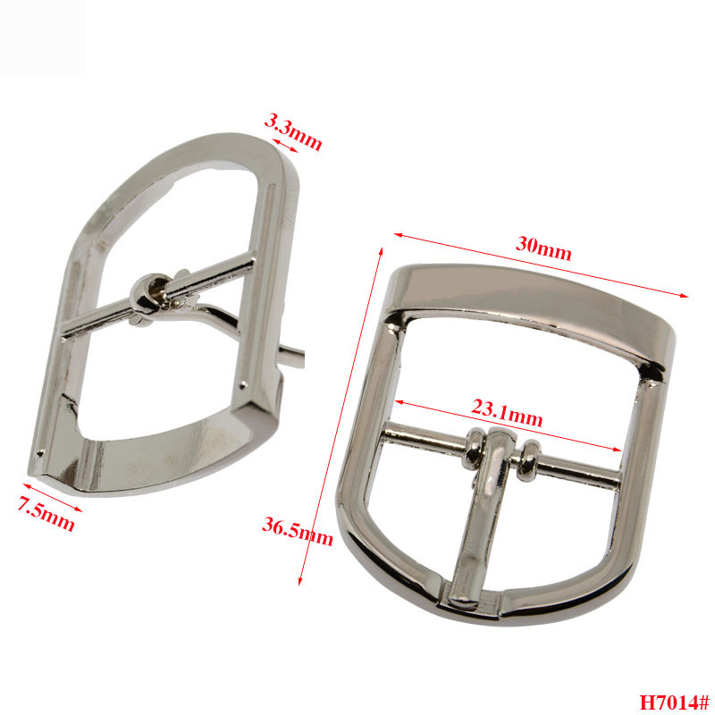 Hot Sale Zinc Alloy handbag hardware adjuster Belt Buckle bag Accessories ladies Metal Pin Buckle