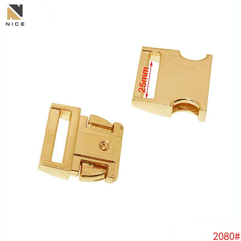 Wholesale Handbag Hardware 25 mm/ 1inch  Dog Collar Metal Buckle Quick Side Release Buckles for Pet Hardware Accessories