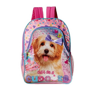 Girls Cute Book Bag Small 3D School Camp Puppy Kitty Cat Backpack