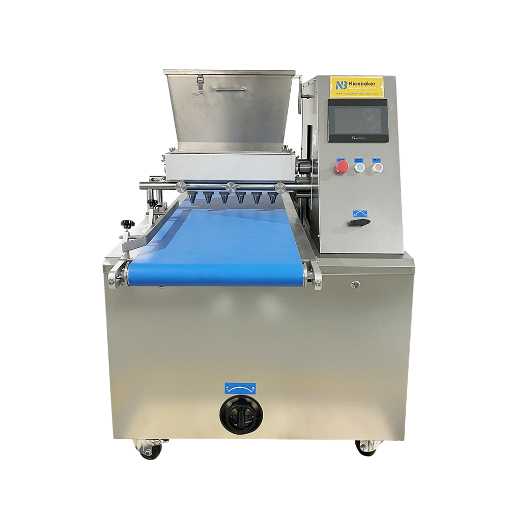 commercial automatic fortune biscuit crispy cookie making dropping depositor filling forming machine