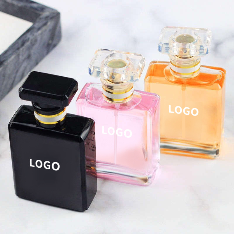 Free Sample perfume bottle with box Glass 30ml 50ml 100ml Luxury Empty Square Spray Bottle Glass Perfume Bottles