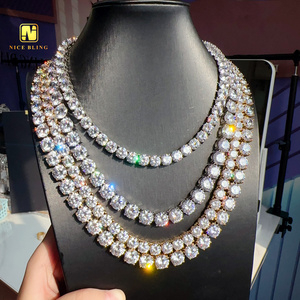 Wholesale price 316L stainless steel tennis chain 8mm 10mm 5a cz diamond tennis necklace and bracelets for men and women