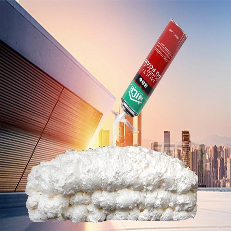 Super Strong 750ml Pu Foam Spray Mounting Foam  for Door and Windows Mounting