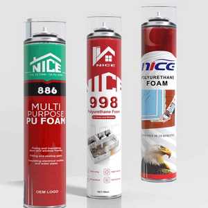 Super Strong 750ml Pu Foam Spray Mounting Foam  for Door and Windows Mounting