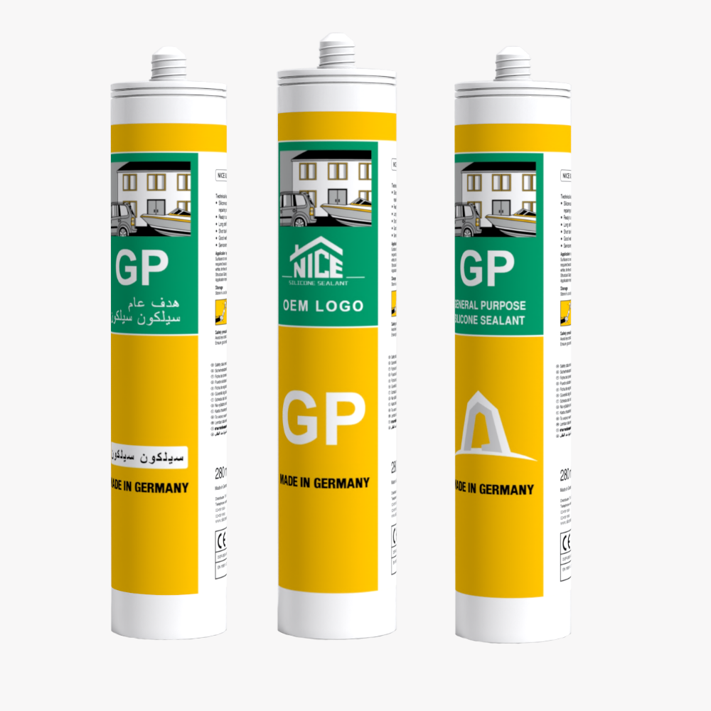 Waterproof acid resistant acetoxy GP silicone sealant for window glass