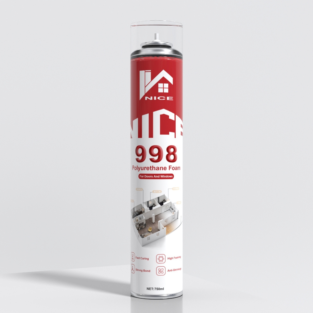 Factory Price 750ml Spray PU Foam for filling gap mounting