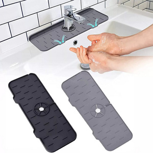 Kitchen washstand Splash proof Faucet Drip Catcher silicone sink faucet mat silicone mat for faucet