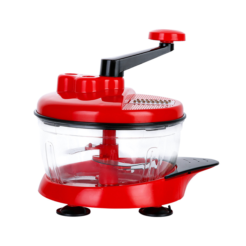 Multi-function Manual Food Processor Swift Food Vegetable Chopper with Stainless Steel Blades Plastic Opp Bag Kitchen Supplies