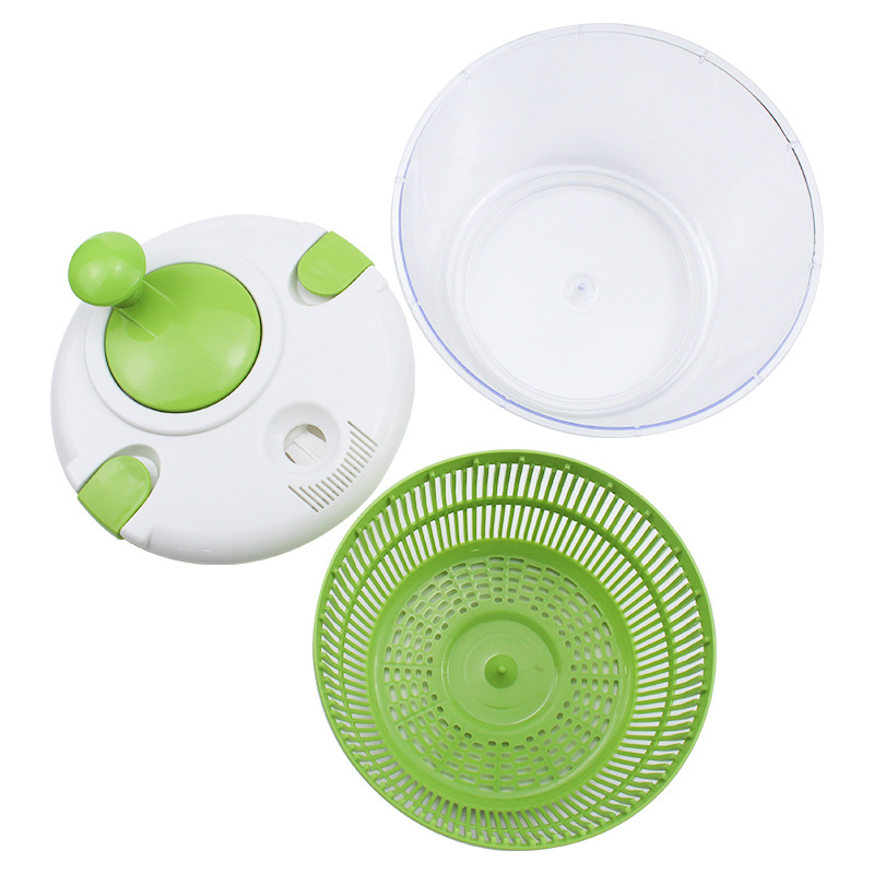 Kitchen Appliance Tools Salad Mixer Plastic Manual Fruit and Vegetable Salad Spinner 5L