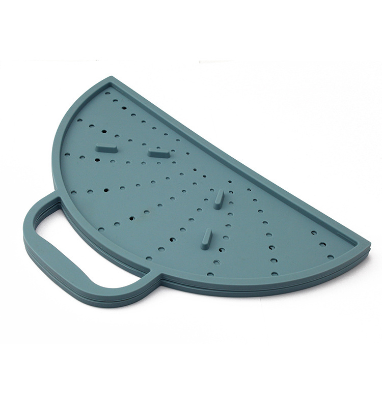 Bpa Free Silicone splatter screen pot cover spill stopper lid Collapsible Silicone Microwave Plate Cover Splatter Guard