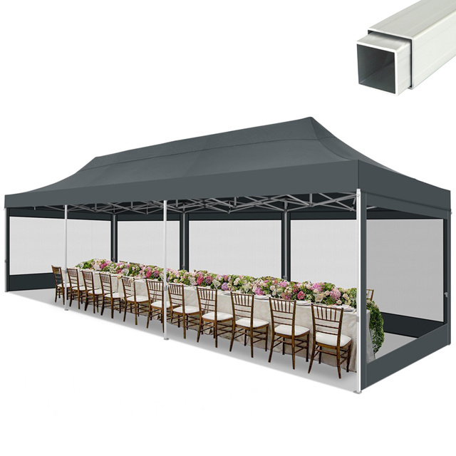 Pop Up Canopy Tent - Easy Setup Outdoor Gazebo, Durable Wedding Event Shelter, Versatile Camping Party Tents with Robust Frame