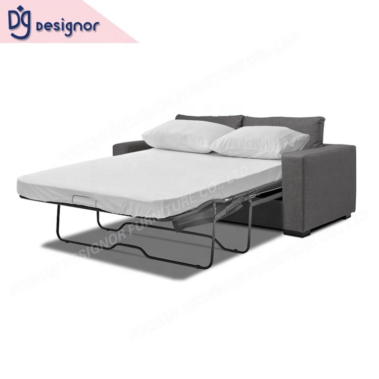 DG Foldable transformer furniture lounge fabric modern design single hotel sofa set cum bed folding couch living room sofa bed