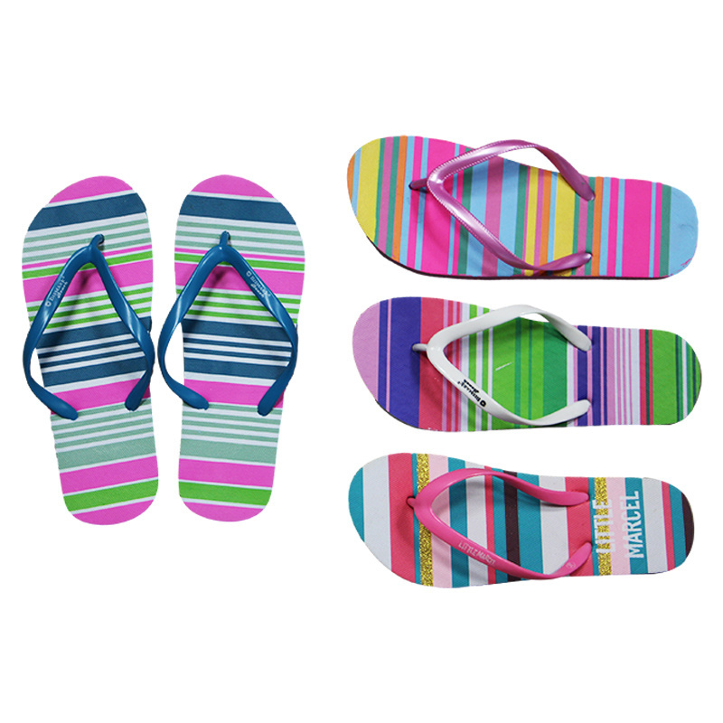 Nicecin Custom OEM Rubber Blank Sublimation Non-slip summer beach slides casual flat shoes men flip flops wholesale flip-flops