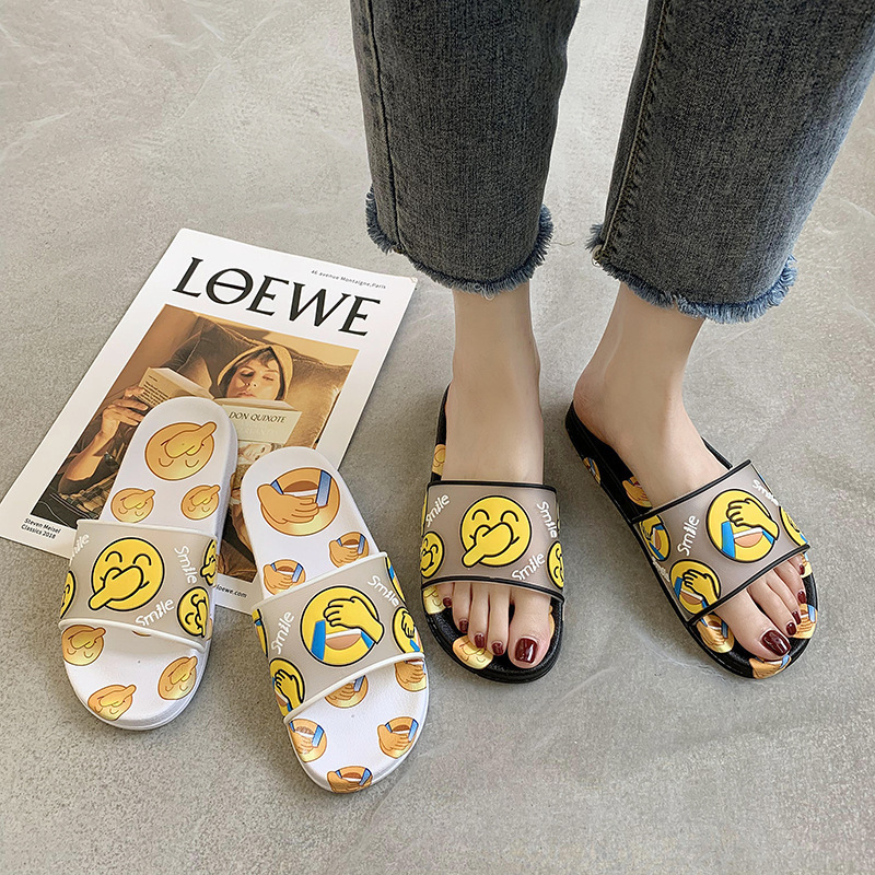 Nicecin Wholesale Women PVC Slippers Slides for Women Men Customized Cartoon Black Bathroom Slide Slipper Factory Price