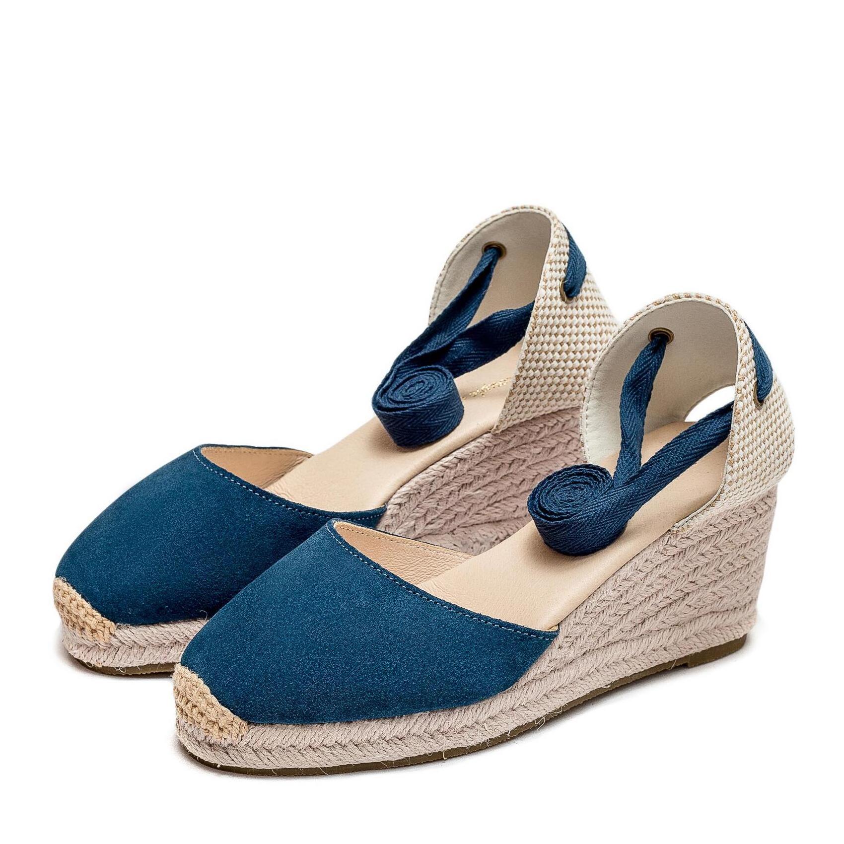 Nicecin Wholesale Espadrilles High Quality Wedged  Hand-Made Rubber Outsole Shoes for Women